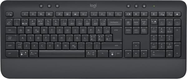 Logitech Signature K650 Bluetooth QWERTY-tangentbord Danska, Finska, Nordiska, Svenska Grafit, 920-010951 grafit