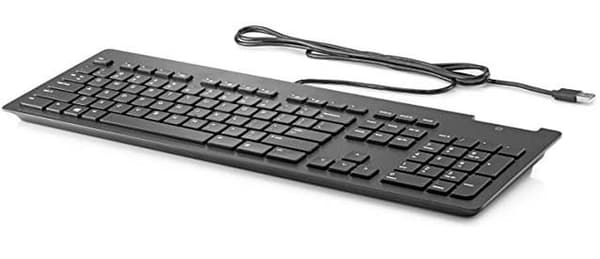 HP USB Slim Smartcard CCID KB-tangentbord 911502-111, Fullstor (100 %), USB, Mekanisk, Svart, 911502-111 Svart
