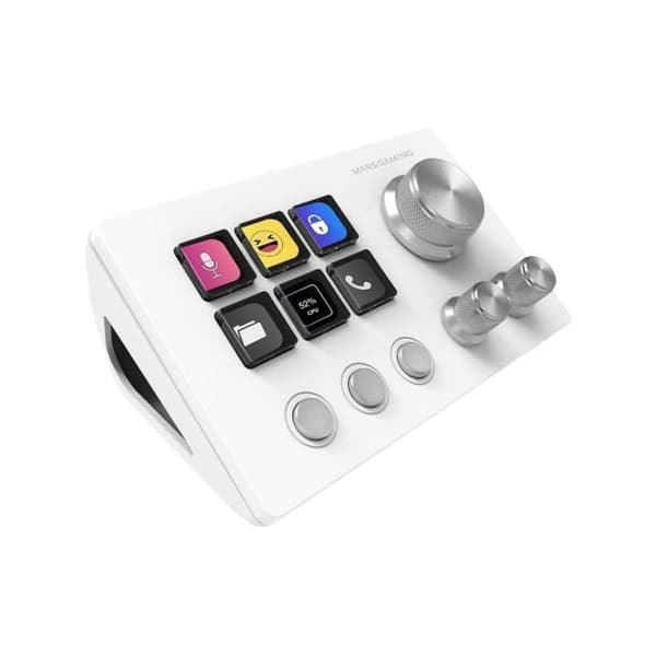Kontrolpanel - MARS GAMING - MSD-Two - 6 Anpassningsbara Touchskärmar - 3 Knappar - 3 Multifunktionella Reglar