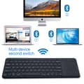 Miniatyrbild 7 av 11: NÖRDIC trådlös 2,4G Tangentbord med pekplatta 78 tangenter IOS Android Windows Arabisk layout