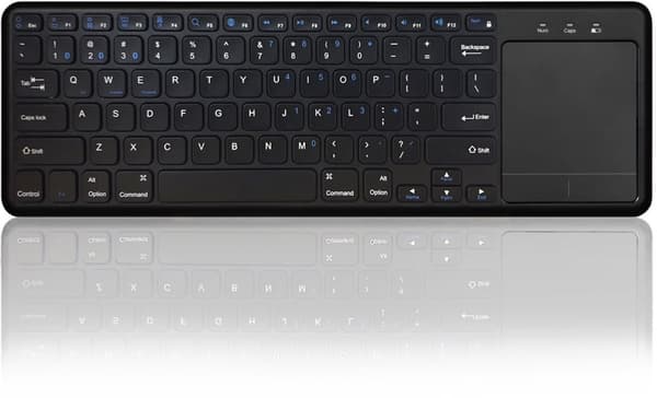 NÖRDIC trådlös 2,4G Tangentbord med pekplatta 78 tangenter IOS Android Windows Arabisk layout