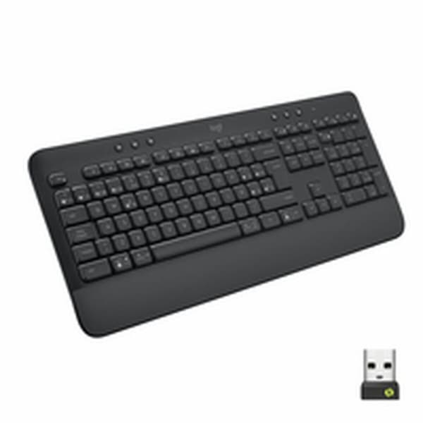 Trådlöst Tangentbord Logitech Svart Qwerty Spanska grafit