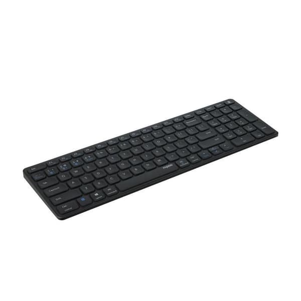 Tangentbord och mus-set - RAPOO - 9700M - Trådlös - AZERTY - Ultratunt - Svart