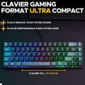 Miniatyrbild 4 av 6: 2-i-1-paket - The G Lab - Combo Hydrogen BKG - Azerty-tangentbord - Trådbunden mus - Svart