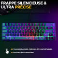 Miniatyrbild 2 av 6: 2-i-1-paket - The G Lab - Combo Hydrogen BKG - Azerty-tangentbord - Trådbunden mus - Svart