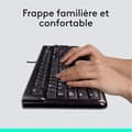 Miniatyrbild 2 av 6: Trådbundet tangentbord och musset - Logitech - MK120 - AZERTY