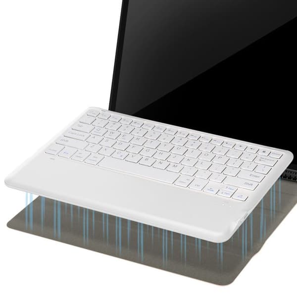 Bluetooth QWERTY-tangentbord för iPad Pro 12.9 och Air 13 med guld flip-överdrag