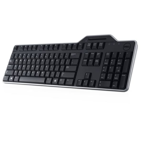 Dell KB813 Smartcard USB-tangentbord USA - Europa (QWERTY) svart för OptiPlex 30XX, 7010, 90XX; Precision Mobile Workstation…