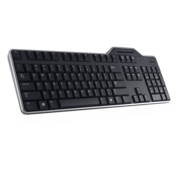 Dell KB813 Smartcard USB-tangentbord USA - Europa (QWERTY) svart för OptiPlex 30XX, 7010, 90XX; Precision Mobile Workstation… Svart