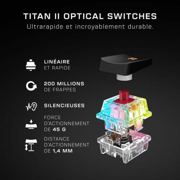 Tangentbord Turtle Beach Vulcan II Svart QWERTY