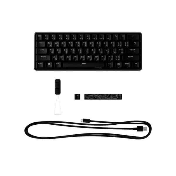 HyperX Alloy Origins 60 Mekaniskt Gamingtangentbord (60 %, Red-linear switches, Nordisk)
