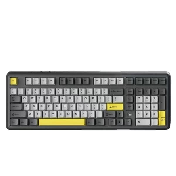 Mechanisk tangentbord, RGB-belysning, 4000mAh batteri, fullt hot-swappable tangenter,Kaninhona svart