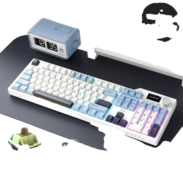 Gamingtangentbord, Full Key Hot-Swap, RGB-belysningseffekt,Tri-läges-lbs