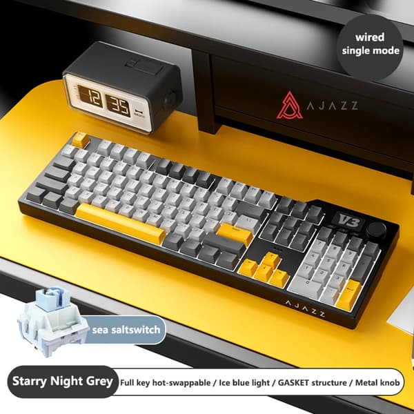 Gamingtangentbord, Full Key Hot-Swap, RGB-belysningseffekt,Wired-hhh
