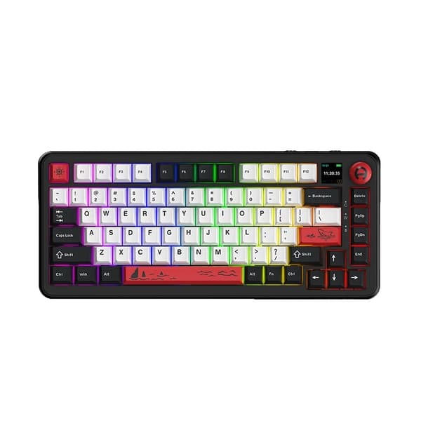 AJAZZ AK820MAX PLUS Spel Tangentbord, 8000mAh Batteri, Hot Swappable Brytare,Tyst knapp