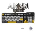 Miniatyrbild 1 av 2: Kabelansluten mekanisk tangentbord, 104 tangenter, monokrom bakgrundsbelysning, hot-swap brytare,Oliv