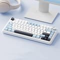 Miniatyrbild 2 av 2: Mechanisk Spelkeyboard, Dubbelfärgad PBT-tangentkappa, 16 Miljoner RGB-bakgrundsbelysning, 80-tangenters layout,Blå halvmånebrytare