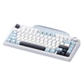 Miniatyrbild 1 av 2: Mechanisk Spelkeyboard, Dubbelfärgad PBT-tangentkappa, 16 Miljoner RGB-bakgrundsbelysning, 80-tangenters layout,Blå halvmånebrytare