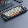 Miniatyrbild 2 av 2: Mechanisk tangentbord, Bluetooth trådlös, 68 tangenter, USB-gränssnitt,svart, Vit Switch