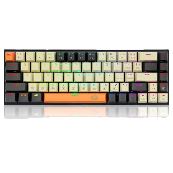 Mekaniskt Gaming-tangentbord, RGB-bakgrundsbelysning, Hot-Swappable röda switchar,Redragon K633CGO-RGB