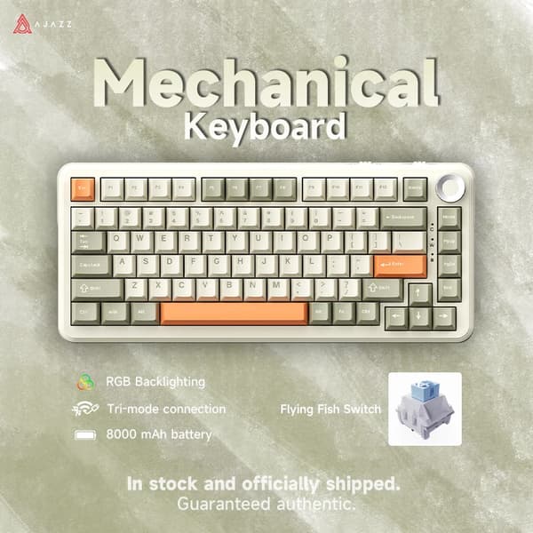 Mekaniskt tangentbord, RGB-bakgrundsbelysning, hot-swap-brytare, layout,Flygande Fisk Växel