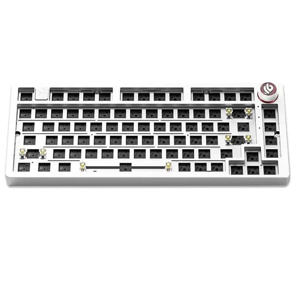 Mechanisk tangentbordskit, 75% layout, RGB-bakgrundsbelysning,VIT