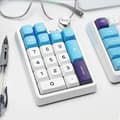 Miniatyrbild 2 av 2: Kzzi K20 Mini-tangentbord, Bluetooth trådlöst, mekaniska tangenter,Blå