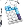 Miniatyrbild 1 av 2: Kzzi K20 Mini-tangentbord, Bluetooth trådlöst, mekaniska tangenter,Blå