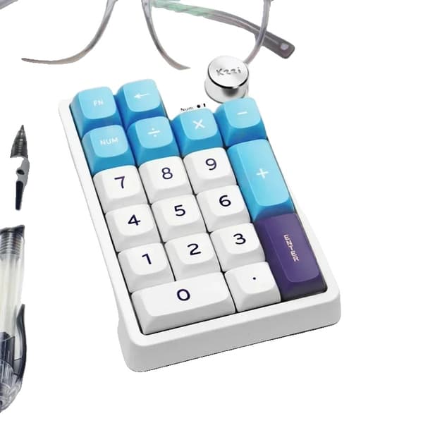 Kzzi K20 Mini-tangentbord, Bluetooth trådlöst, mekaniska tangenter,Blå