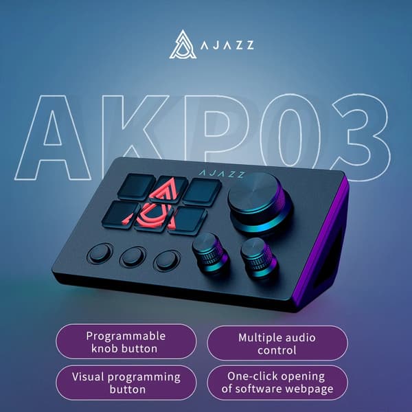 Panelkontroller, programmerbar vredknapp, mekanisk drift, USB-gränssnitt,svart