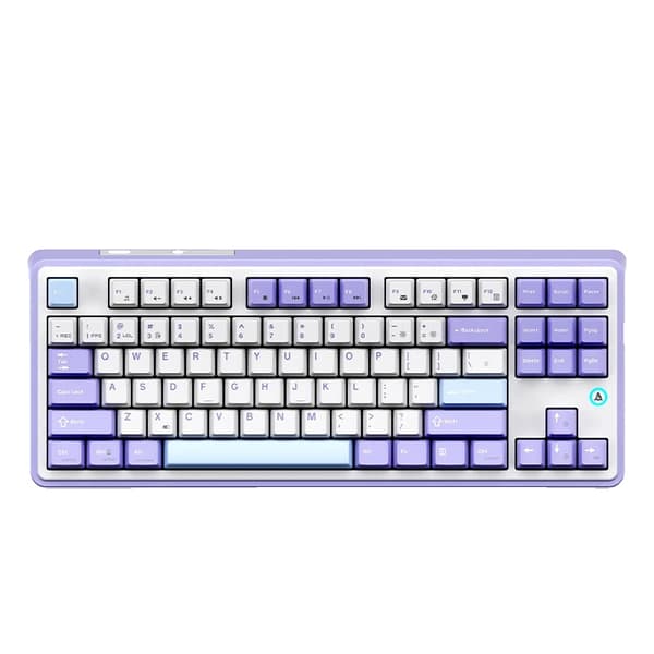 Mechanisk Gaming Tastatur, 87 Taster, Multifarvet Baggrundsbelysning,Kabel-sort