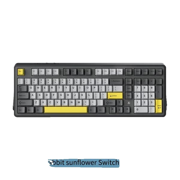 Mekaniskt tangentbord, 2.4Ghz trådlöst, 98 tangenter standardlayout, USB-gränssnitt,kameldjur