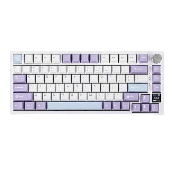 Mekaniskt tangentbord, Bluetooth trådlöst, 82 tangenter standard, hot swap-brytare,blå