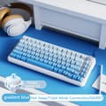 Miniatyrbild 2 av 2: Gaming Mekaniskt Tangentbord, 82 Tangenter, Hot Swap, Trippel Läge,Havssalt switch