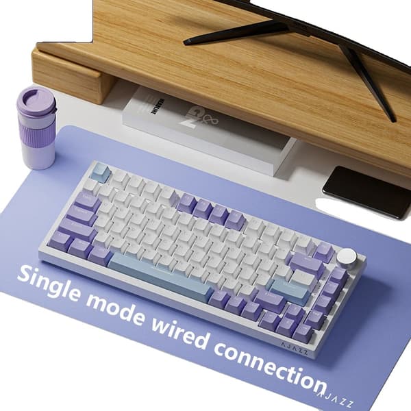 Gaming mekanisk tangentbord, PBT-plasttangenter, trådad anslutning, RGB-bakgrundsbelysning,Haiyan Växel