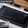 Miniatyrbild 2 av 2: Mekaniskt tangentbord, 88 tangenter, USB-gränssnitt, kompakt design,Svart röd axel