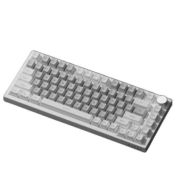 Mekaniskt tangentbord, 88 tangenter, USB-gränssnitt, kompakt design,Vit ask