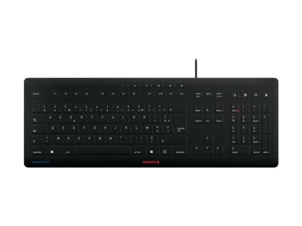 - CHERRY - CHERRY STREAM TANGENTBORD - Tangentbord - USB - Fransk - switch: CHERRY SX - svart