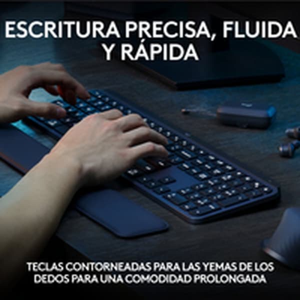 Langaton näppäimistö Logitech Espanjalainen Qwerty Grafiitinharmaa Teräs