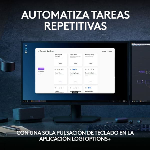 Langaton näppäimistö Logitech Espanjalainen Qwerty Grafiitinharmaa Teräs