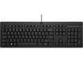 Miniatyrbild 1 av 5: HP 125 trådbundet tangentbord, Fullstor (100 %), Kabel, USB, Svart