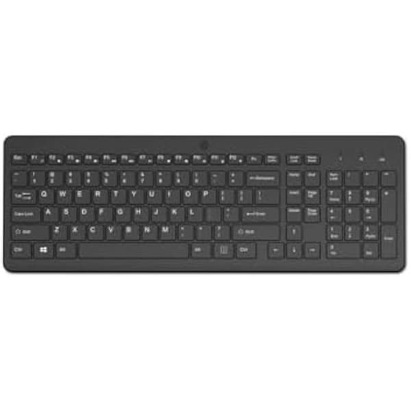 Trådlöst tangentbord - HP - Wireless 225 - Trådlöst gränssnitt - Svart Svart