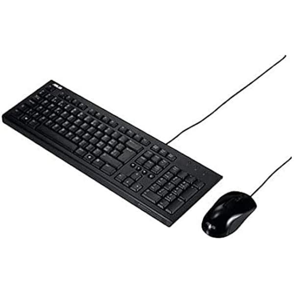 Tangentbord och mus - ASUS - U2000 - USB - Svart - Multimediakontroller - Trådlös Svart