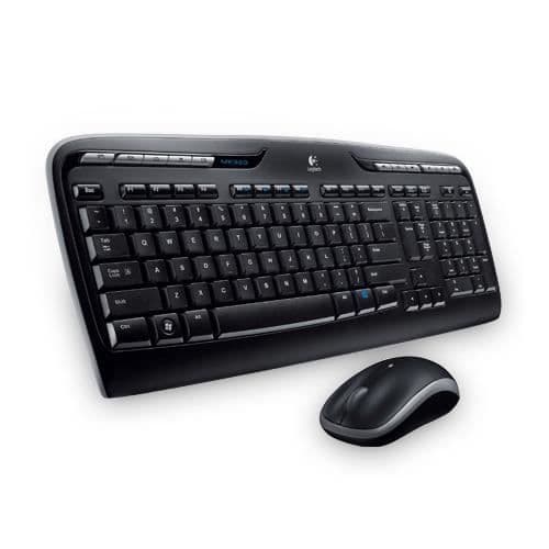 Trådlöst tangentbord och mus - Logitech - MK320 - Svart - RF trådlöst - Handledsstöd Svart