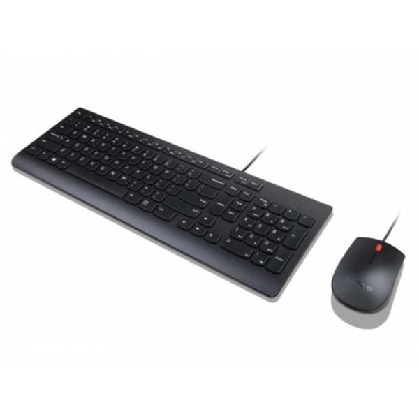 Tangentbord och mus - Lenovo - Essential - Trådad - USB - QWERTZ Svart