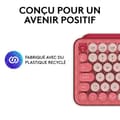 Miniatyrbild 5 av 6: Tangentbord - Trådlöst - Logitech - Pop Keys - Mekanisk - Emoji Key - Rosa