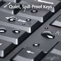 Miniatyrbild 6 av 6: Kensington Pro Fit Ergo Wireless Keyboard - Trådlöst - 2,4 GHz, Bluetooth 4.2 - Franska - Svart