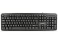 Miniatyrbild 1 av 2: Gembird KB-U-103-BE, Fullstor (100 %), Kabel, USB, Membrantangentbrytare, AZERTY, Svart
