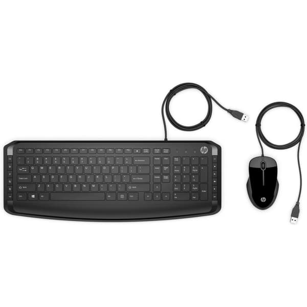 Tangentbord och Mus HP 9DF28AA#ABE Svart Qwerty Spanska Svart
