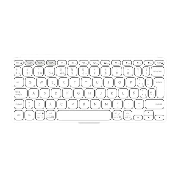 Tangentbord Logitech 920-012974 Vit Grå QWERTY